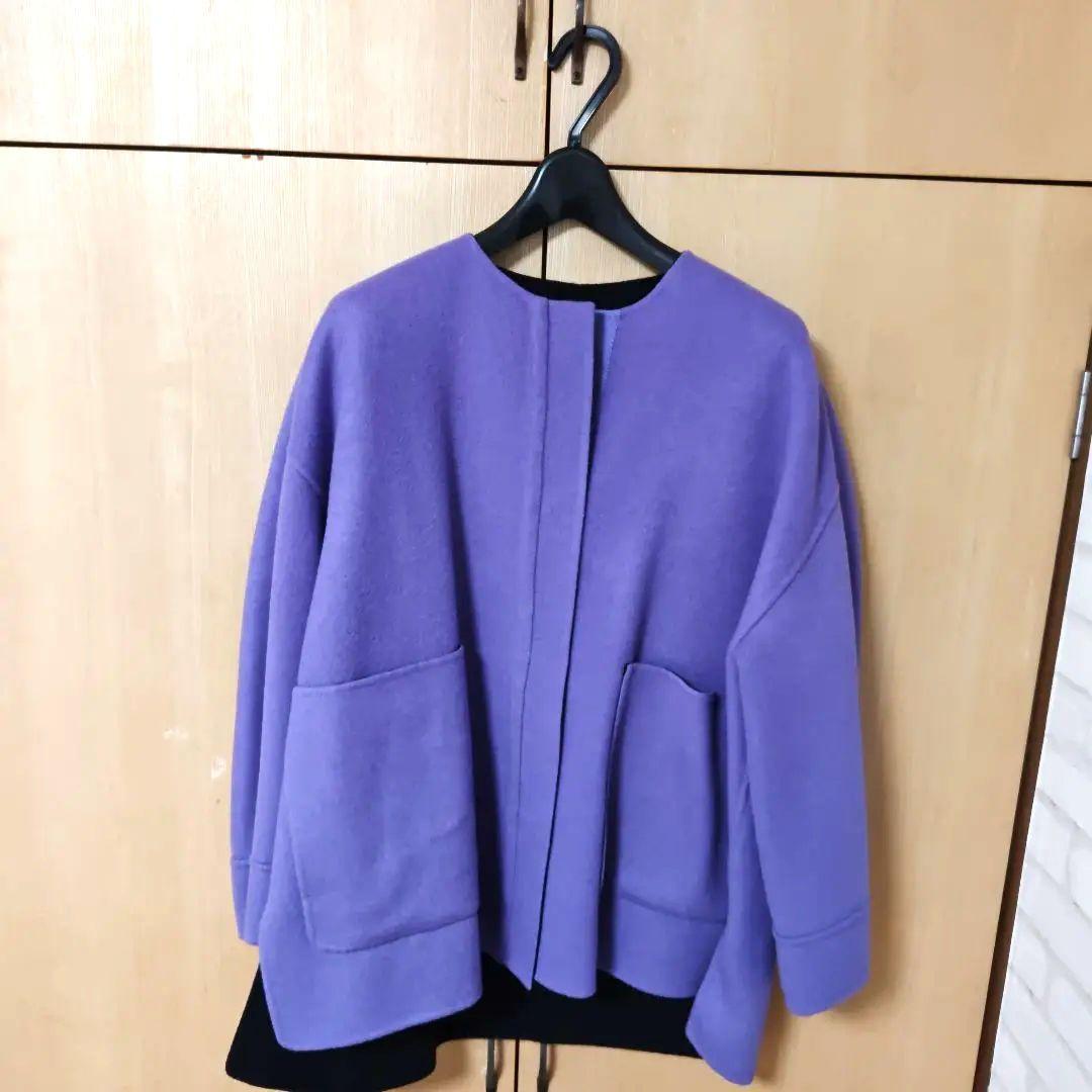 最終値下　新品ドゥロワー　リバーシブルウールコート38