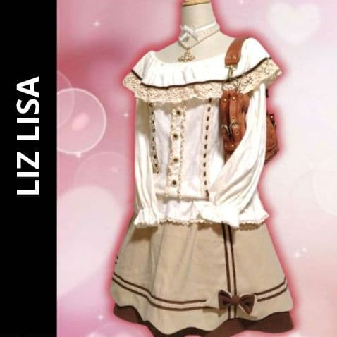 当時物 リズリサ オフショル ふわふわ 平成ギャル y2k 姫ギャル コケット