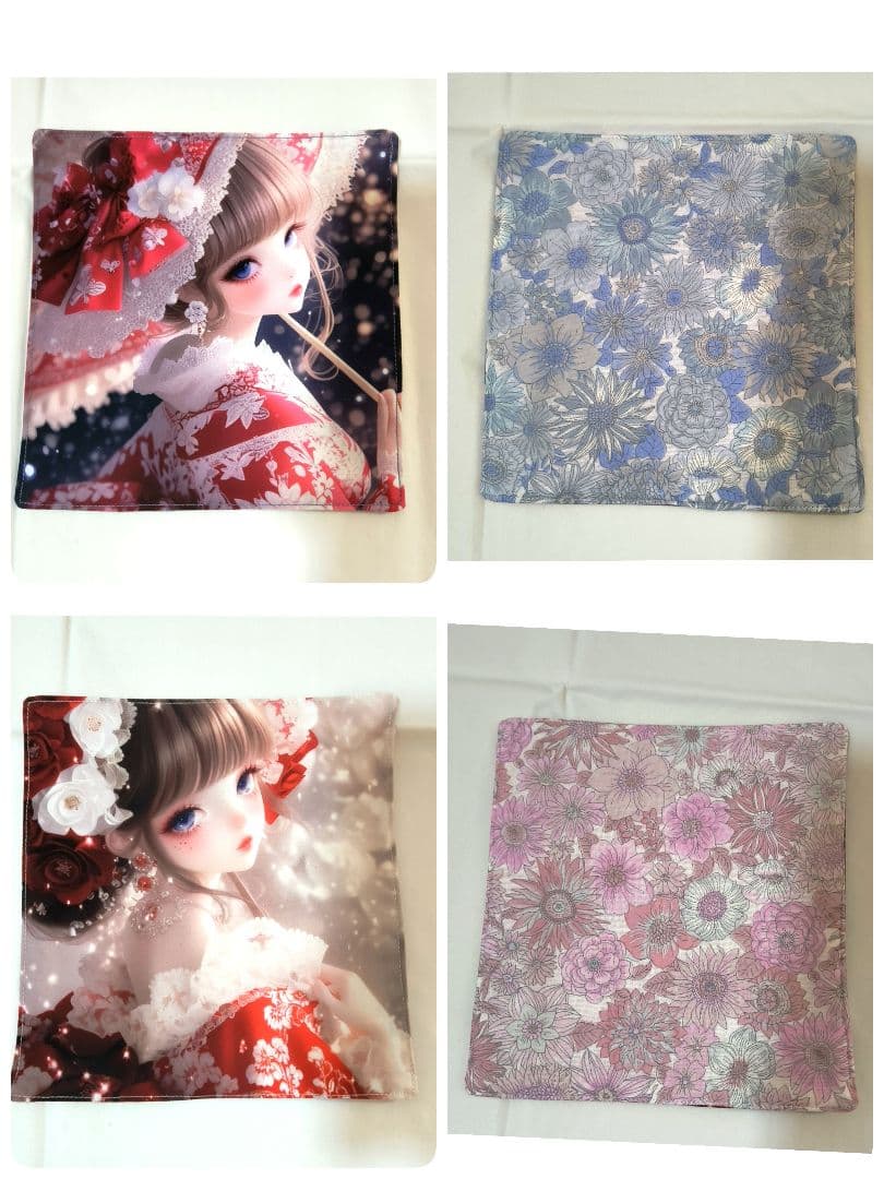 K☆K。。。★★様】ハンドメイドオーダー★女の子★ハンカチ&バッグ　9点