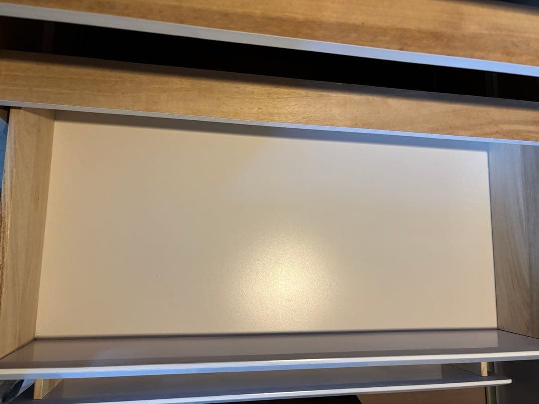 幅80 ハイチェスト　ホワイト　6段