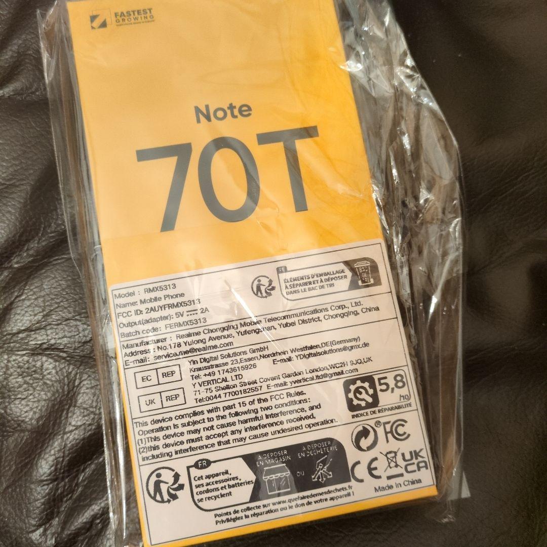 realme Note 70T Gold 4GB+64GB ゴールド
