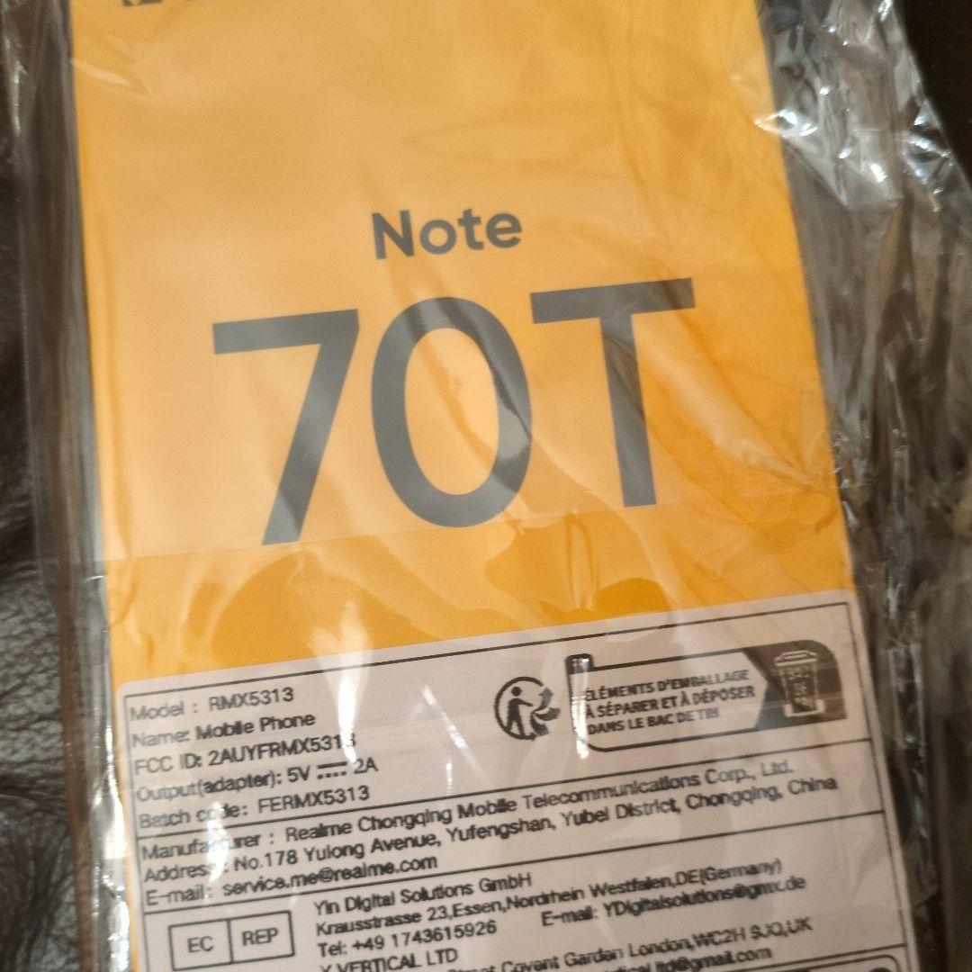 realme Note 70T Gold 4GB+64GB ゴールド