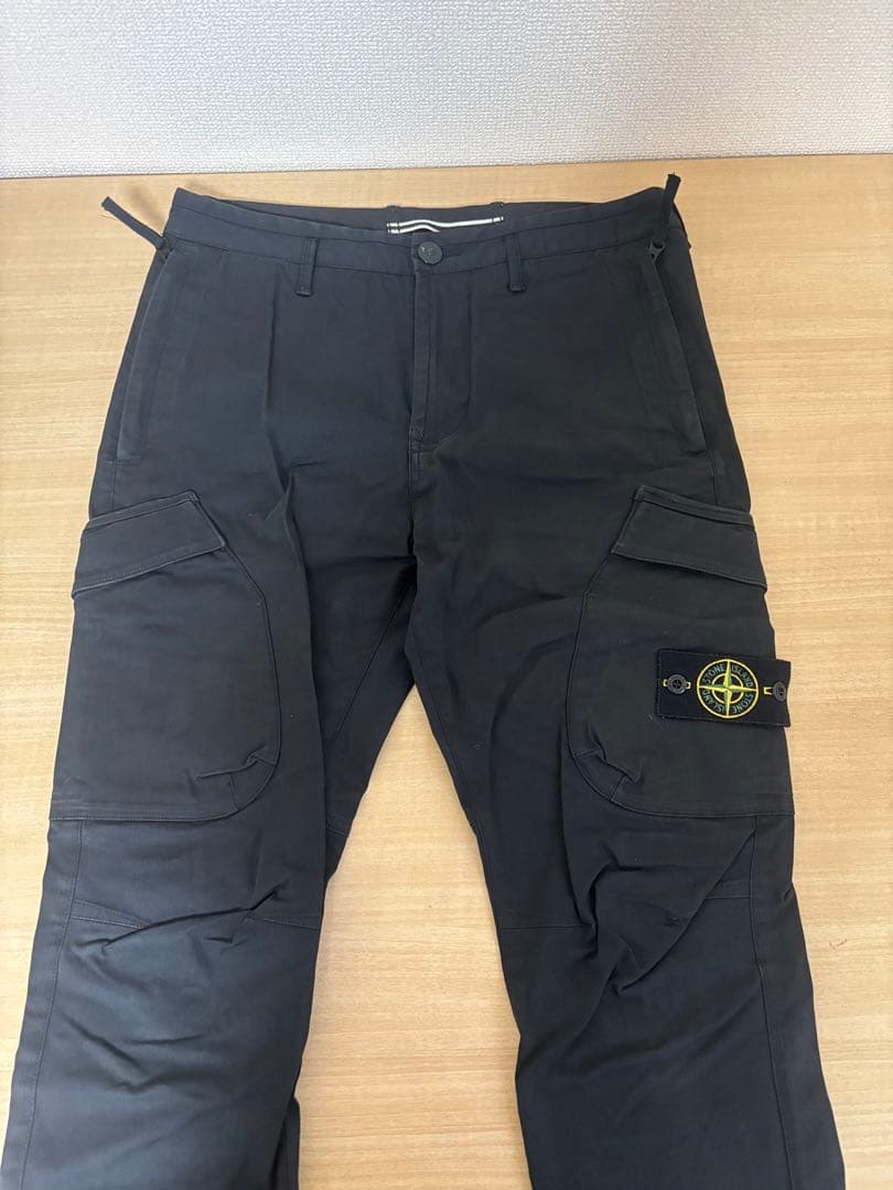 希少レアサイズ　美品　ストーンアイランド　カーゴパンW29 ブラック