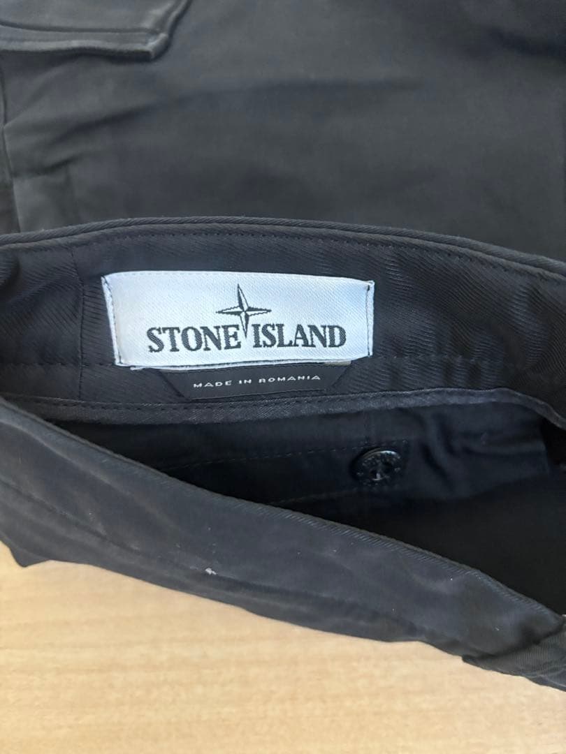 希少レアサイズ　美品　ストーンアイランド　カーゴパンW29 ブラック