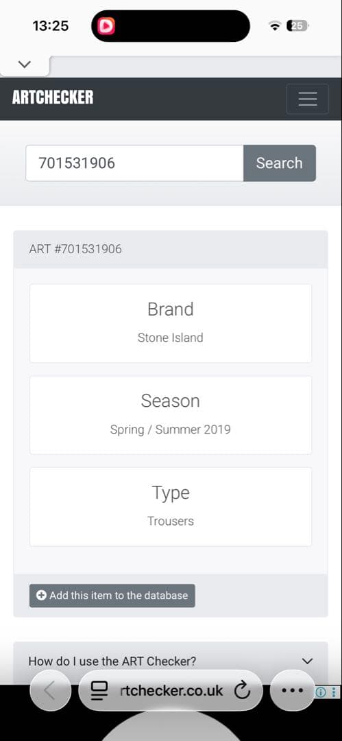 希少レアサイズ　美品　ストーンアイランド　カーゴパンW29 ブラック