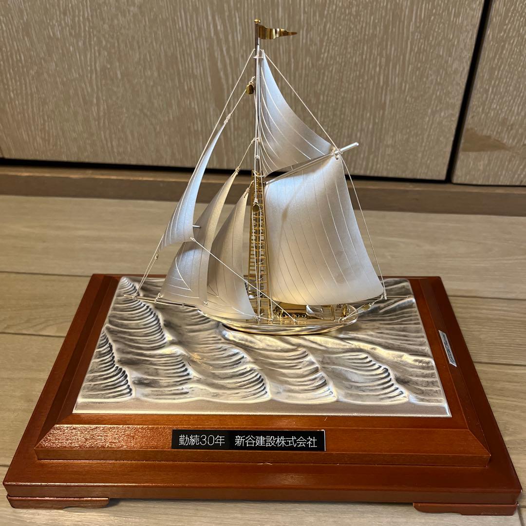 SILVER 985 TAKEHIKO 武比古 銀製 ヨット 船 インテリア置物