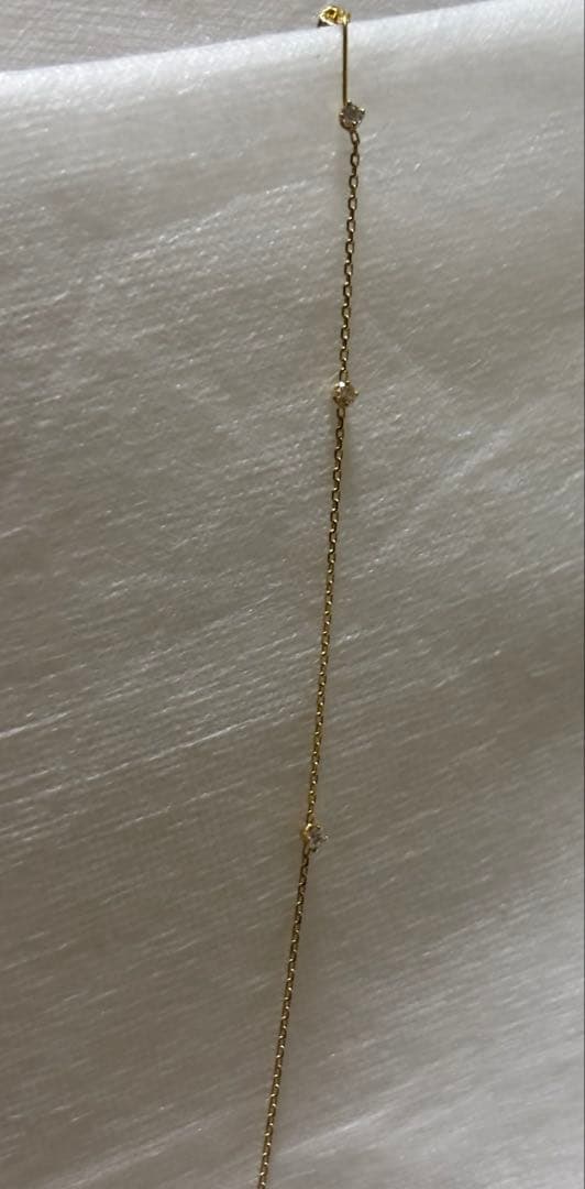 Sweet Pea K18 ダイヤモンド ロング チェーンピアス 片耳用