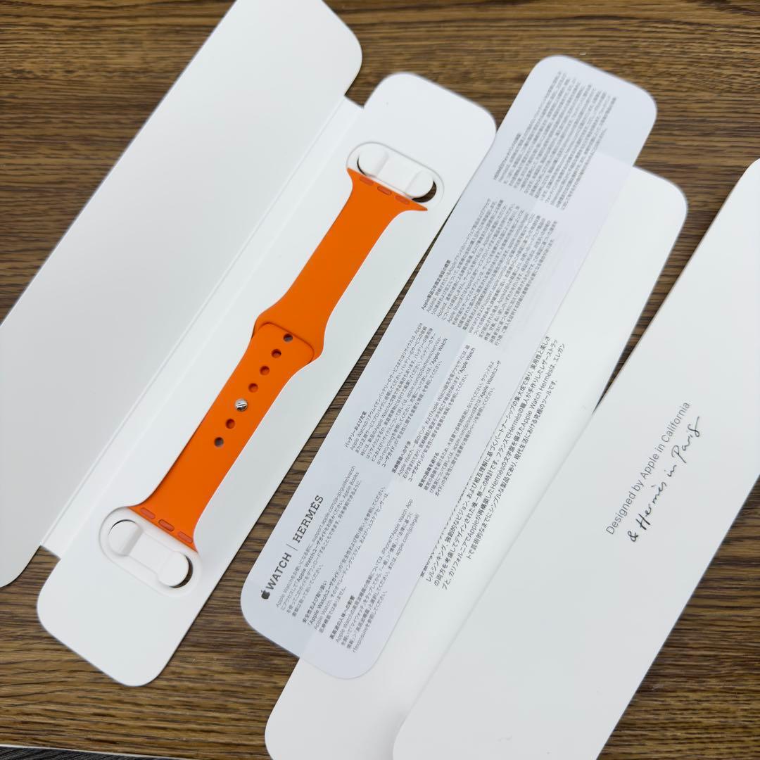 2982 ほぼ未使用　Apple Watch エルメス　オレンジスポーツバンド