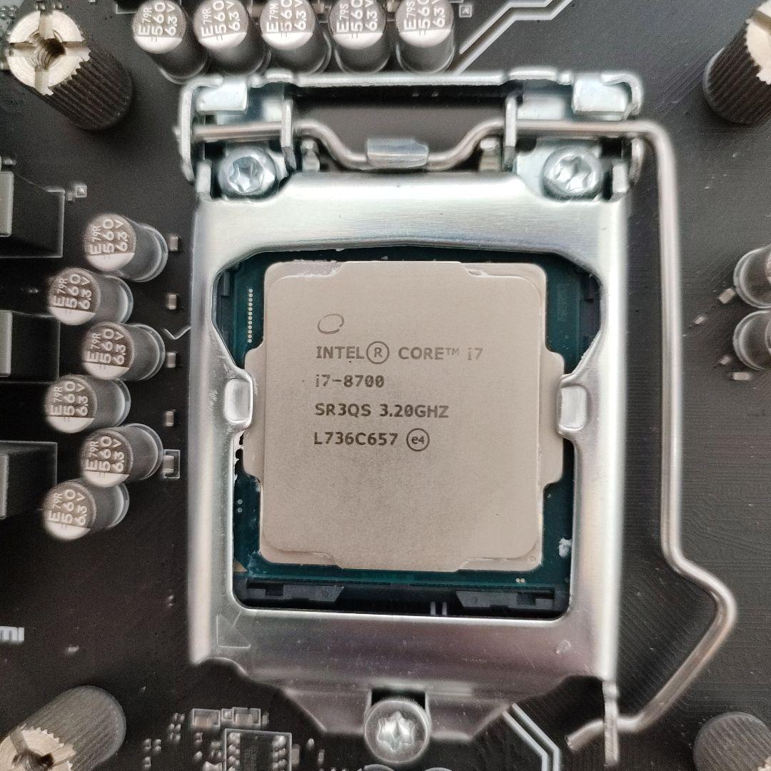 MSI Z370 PC PROマザーボード i7 8700　CPUクーラーセット