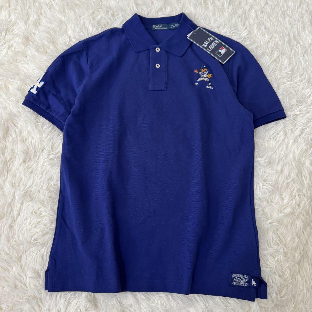 希少✨新品 ポロラルフローレン MLB ポロベア ドジャース ポロシャツ S相当