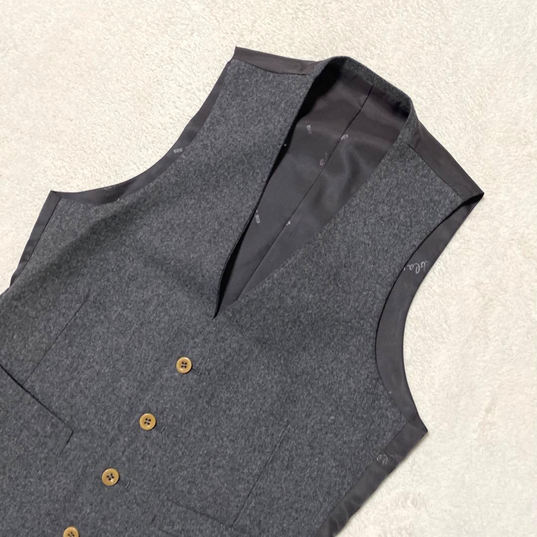 ✨希少✨abla ダブルブレスト スーツ グレー　スリーピース　ダブル　ウール