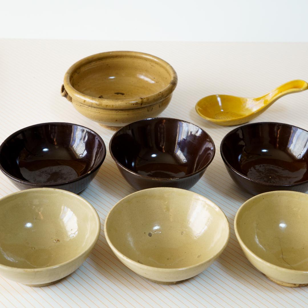 江戸～明治　飯碗　汁椀　片口　蓮華　8点セット