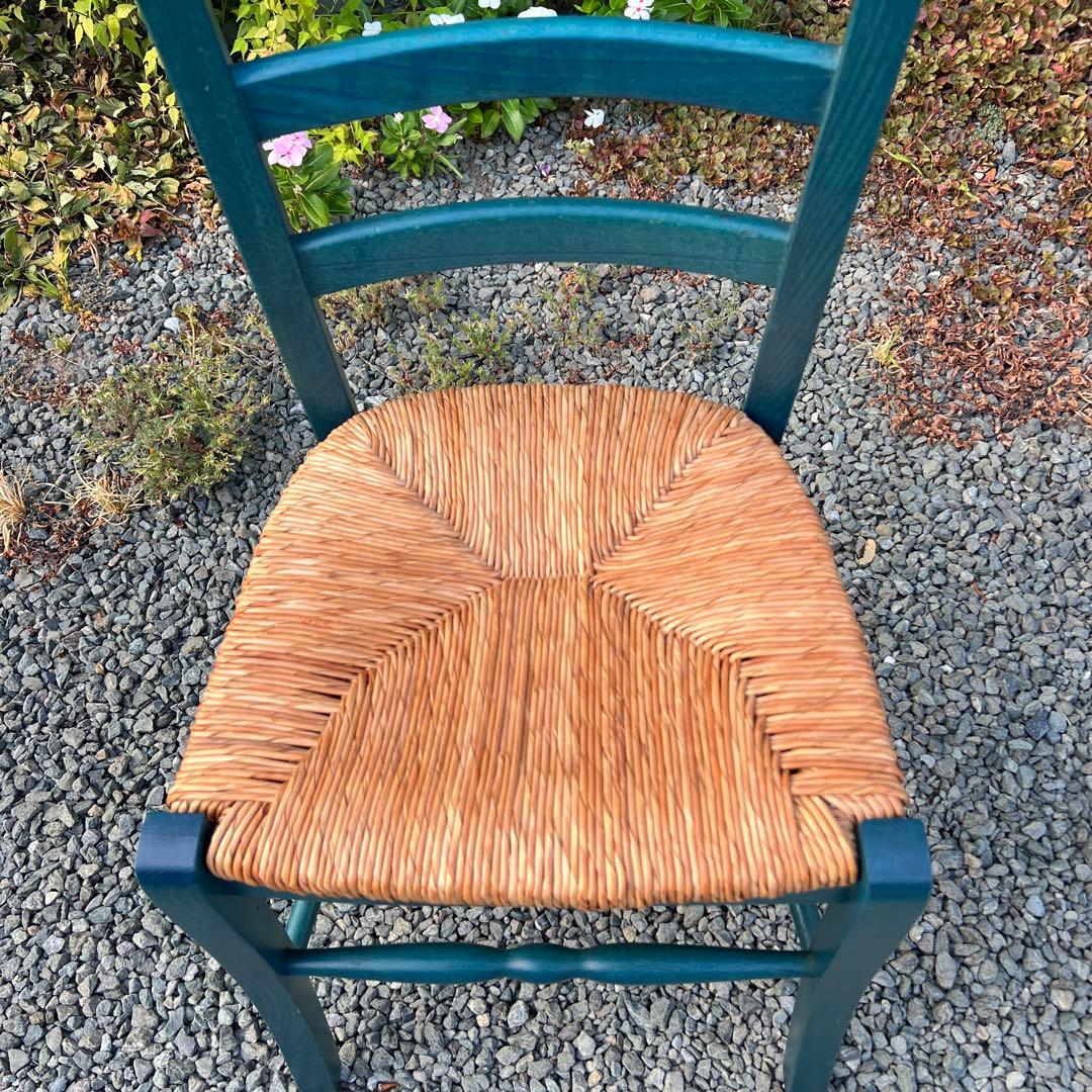 カントリー調 ダイニングチェア ペーパーコード カフェチェア 木製 NO2