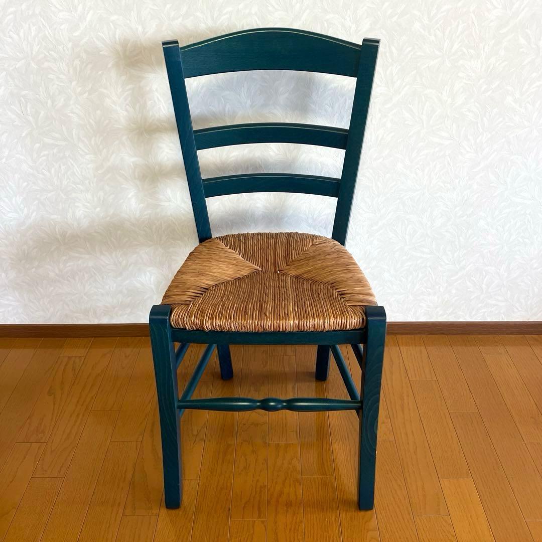 カントリー調 ダイニングチェア ペーパーコード カフェチェア 木製 NO2