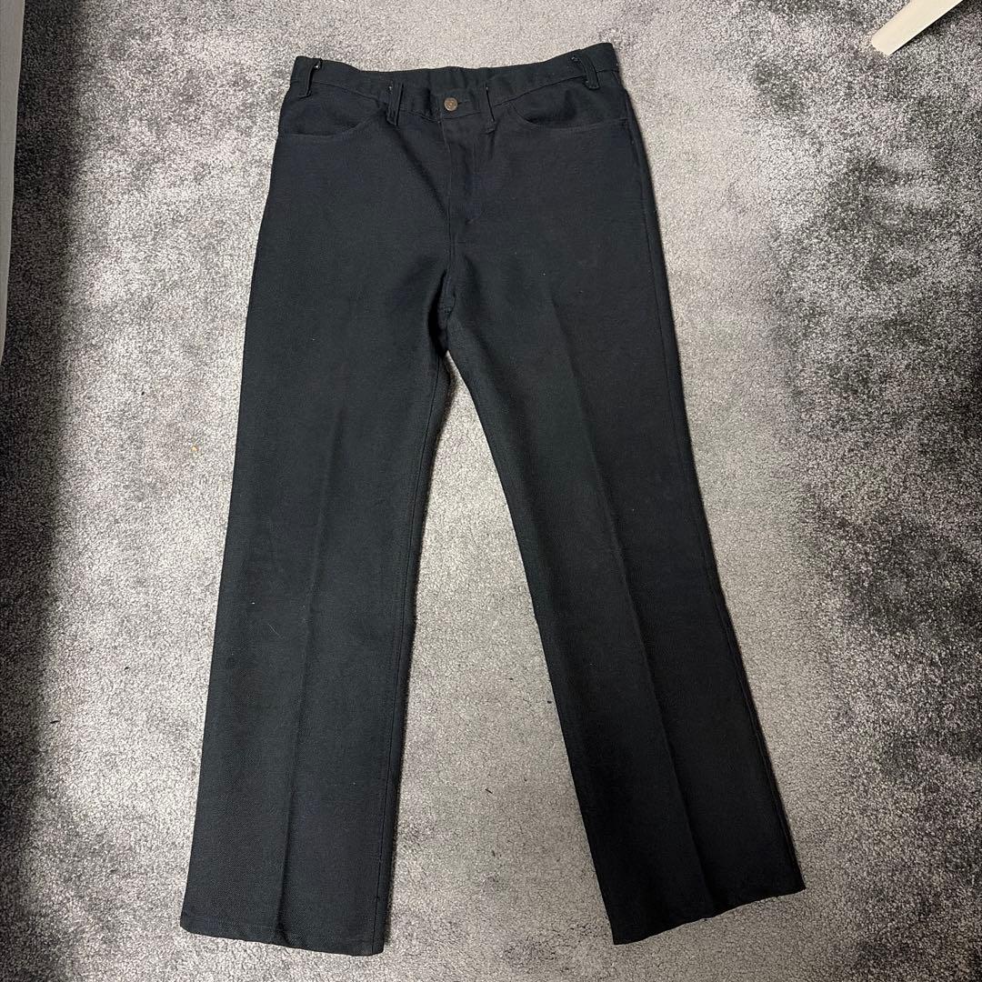 Levi's Sta-Prest スタプレ ブラック フレアスラックス USA製