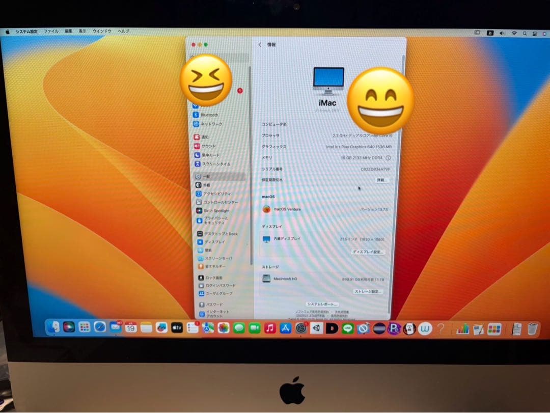 た*読様 動作確認済　Apple iMac 21.5インチ (A1418)