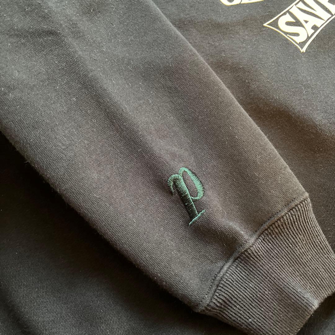 ピート PEATE スウェット 裏起毛 ブラック