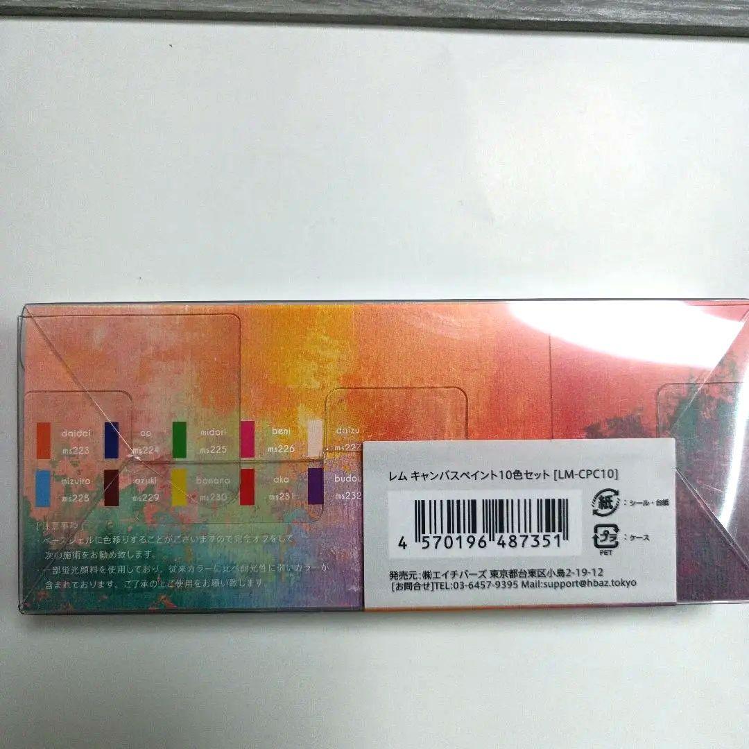 レム　キャンバスペイントカラージェル　10色セット
