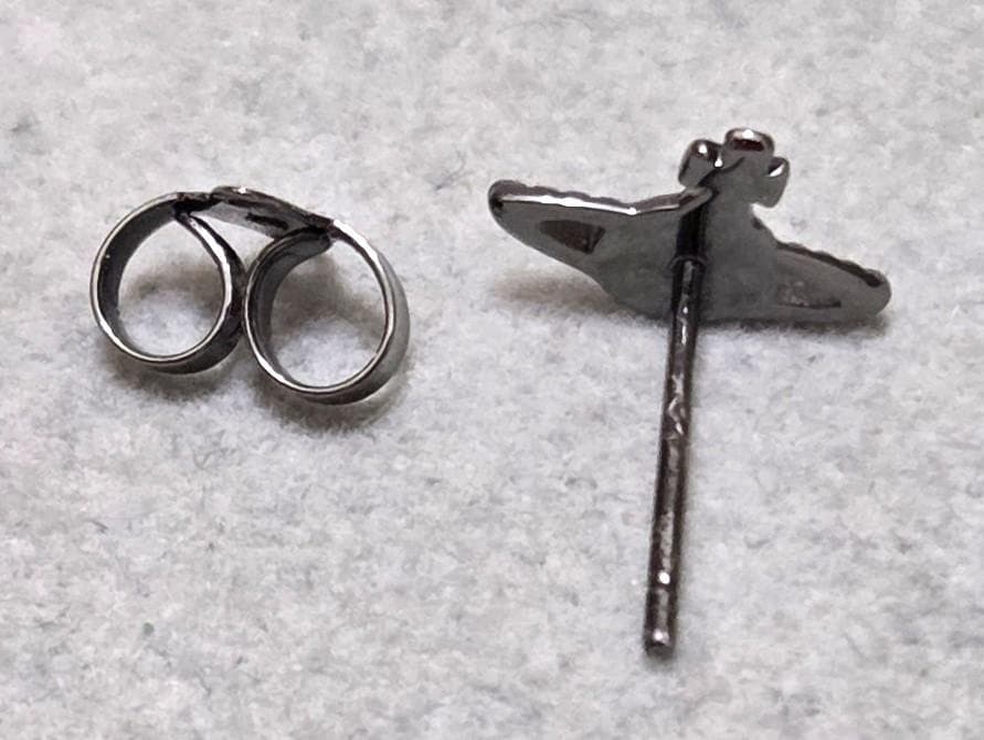 ヴィヴィアンウエストウッド　ORB　ガンメタリック　ピアス　片耳用　42077