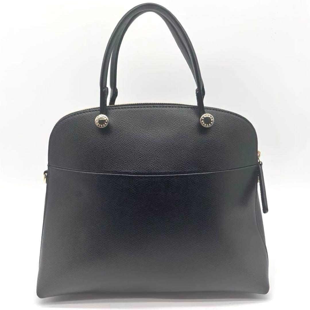 ✨美品✨フルラ　パイパー　M　ハンドバッグ　ショルダーバッグ　2way　ブラック