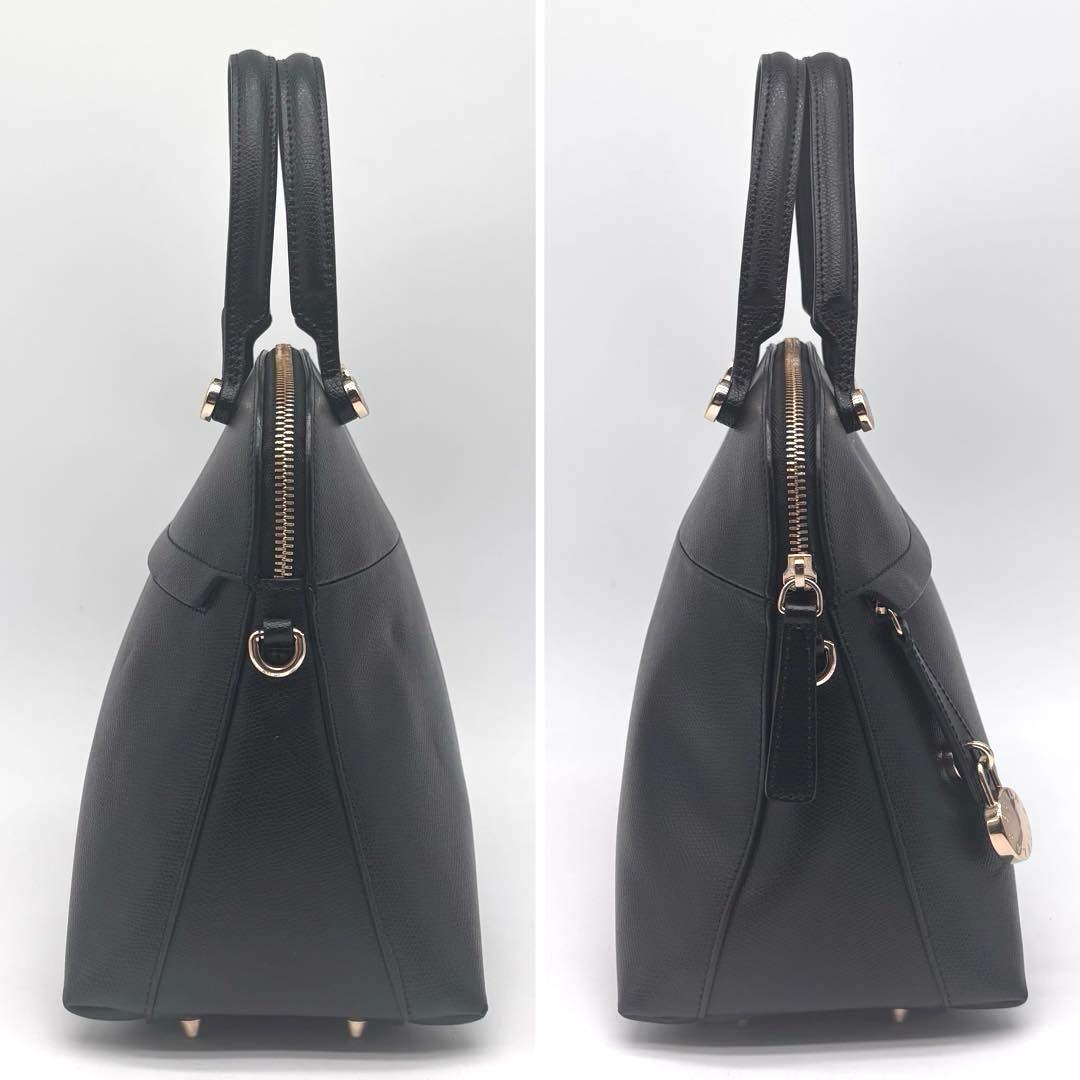 ✨美品✨フルラ　パイパー　M　ハンドバッグ　ショルダーバッグ　2way　ブラック