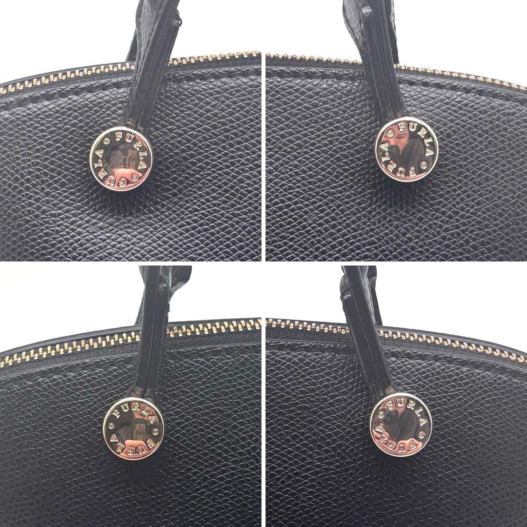 ✨美品✨フルラ　パイパー　M　ハンドバッグ　ショルダーバッグ　2way　ブラック