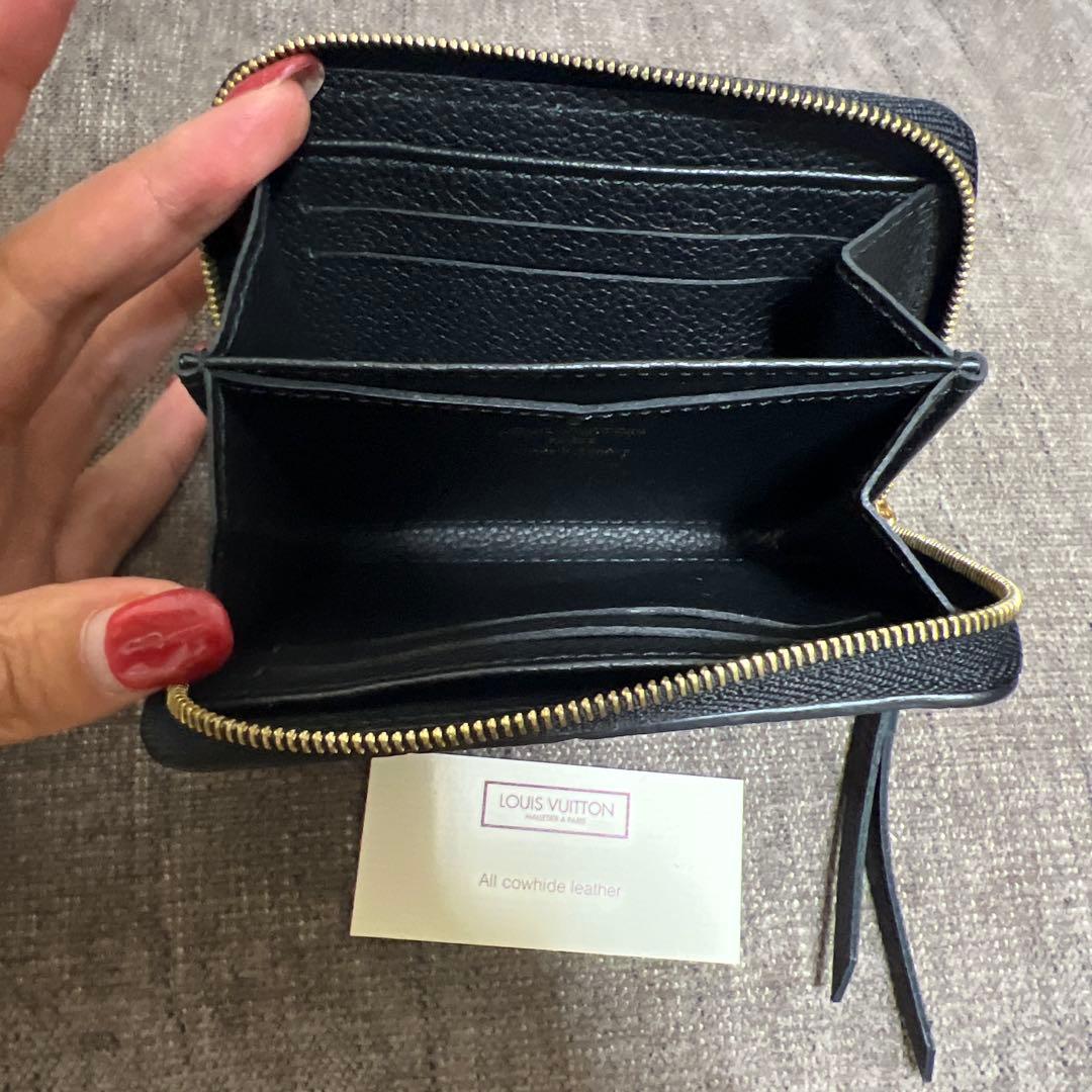 【美品】Louis Vuitton ブラック アンプラント ジッピーパース