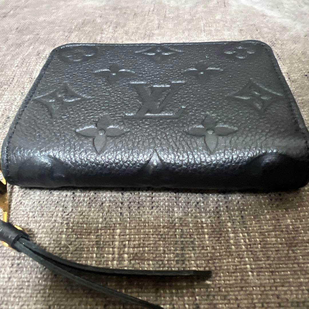 【美品】Louis Vuitton ブラック アンプラント ジッピーパース
