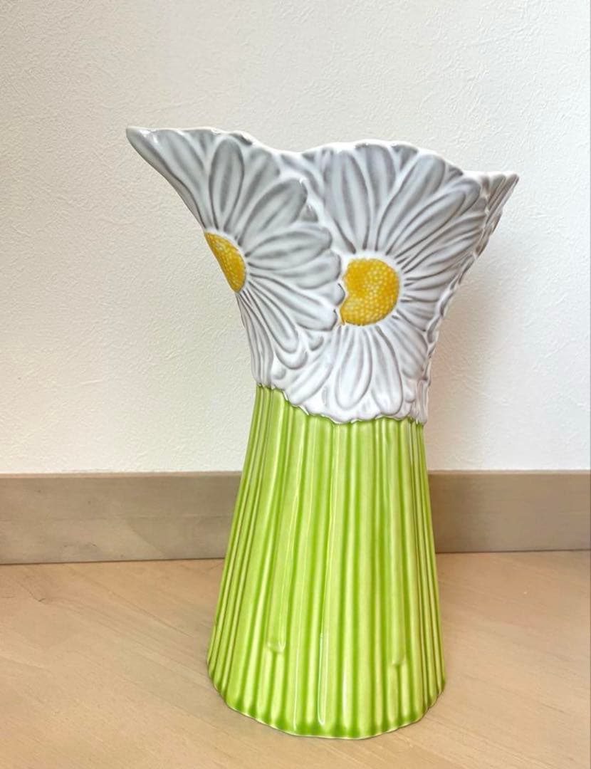 【希少】bordallo pinheiro ボルダロ　デイジー花瓶　ピッチャー