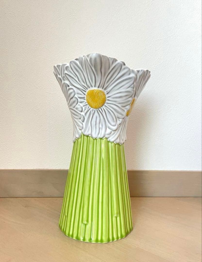 【希少】bordallo pinheiro ボルダロ　デイジー花瓶　ピッチャー