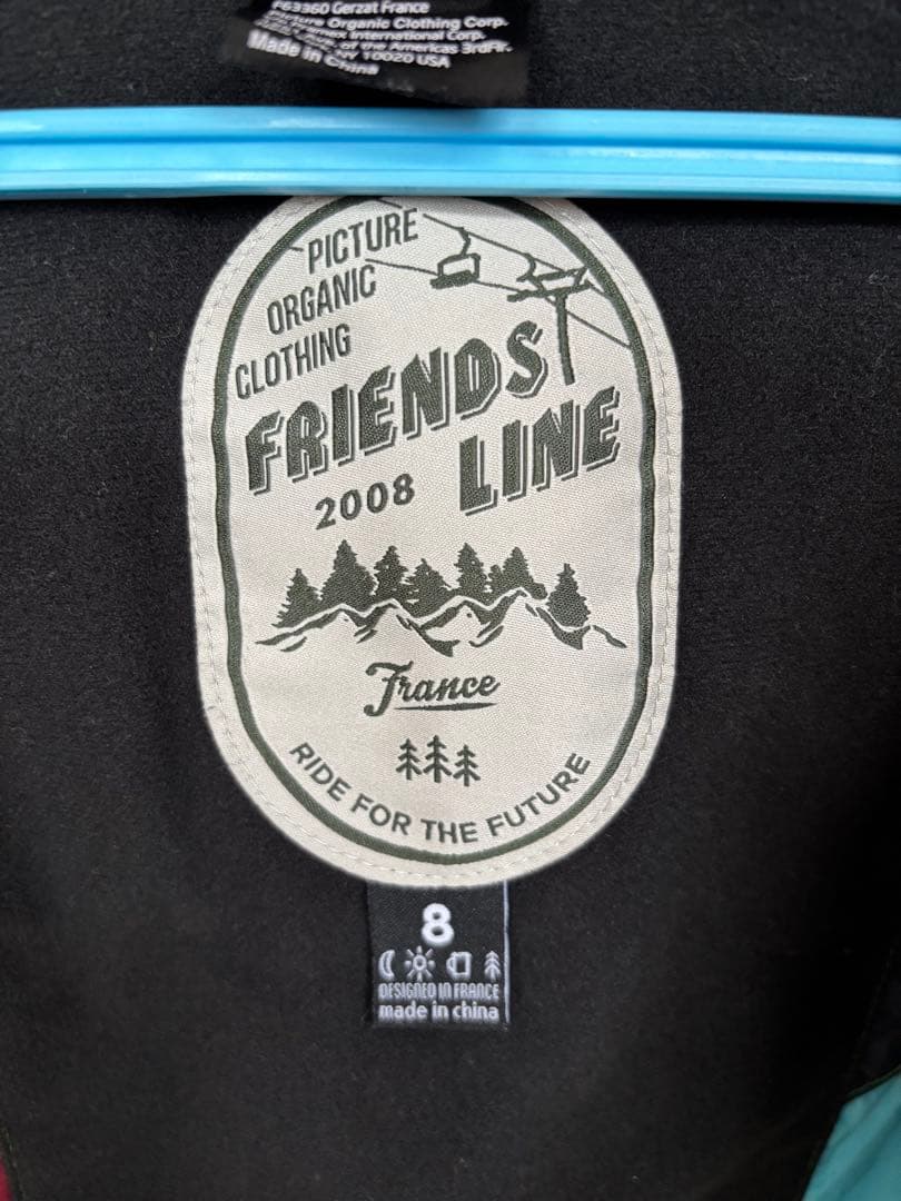 PICTURE 子ども用スキーウェア ネイビー/ミント