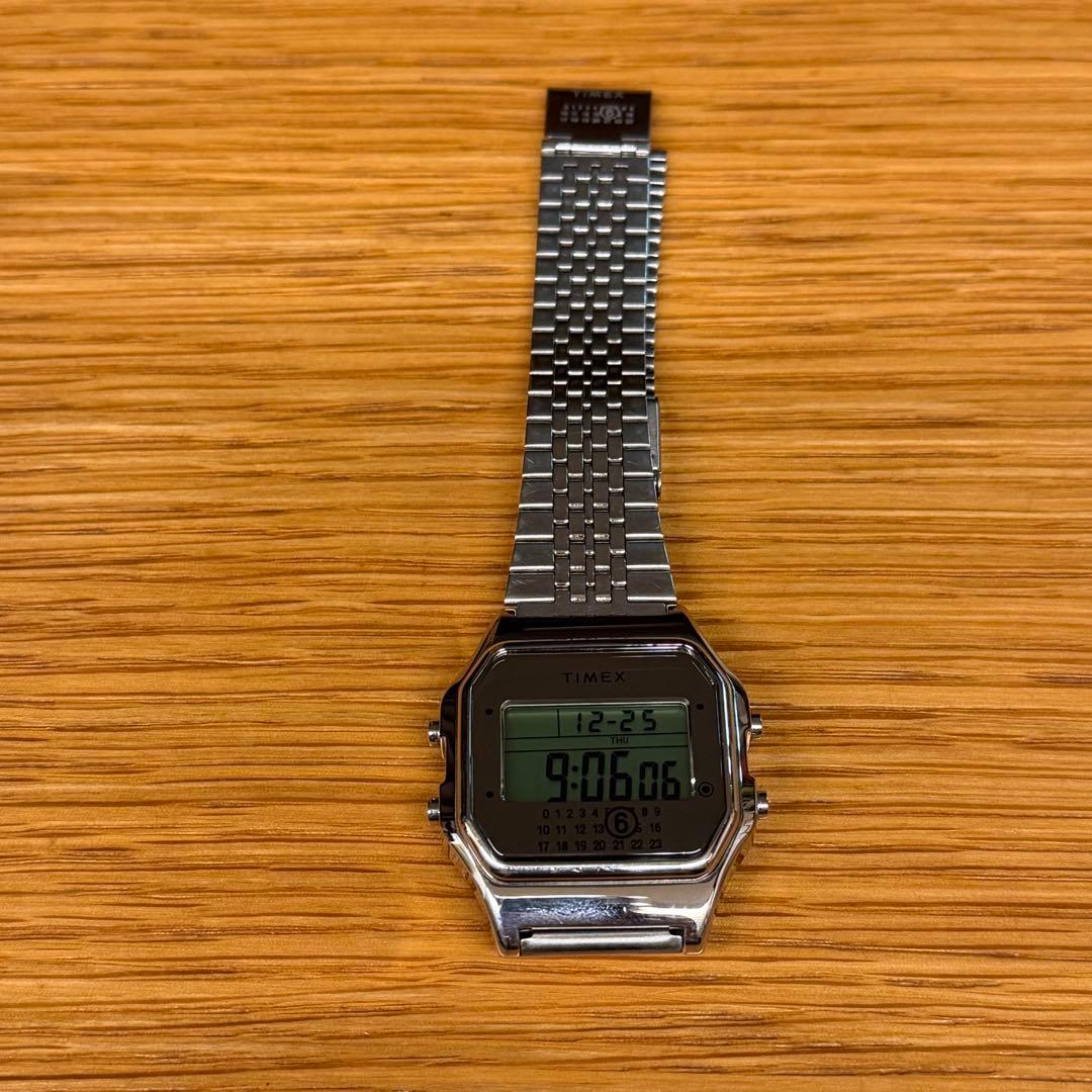 MM6メゾンマルジェラ×TIMEX腕時計 シルバー タイメックス