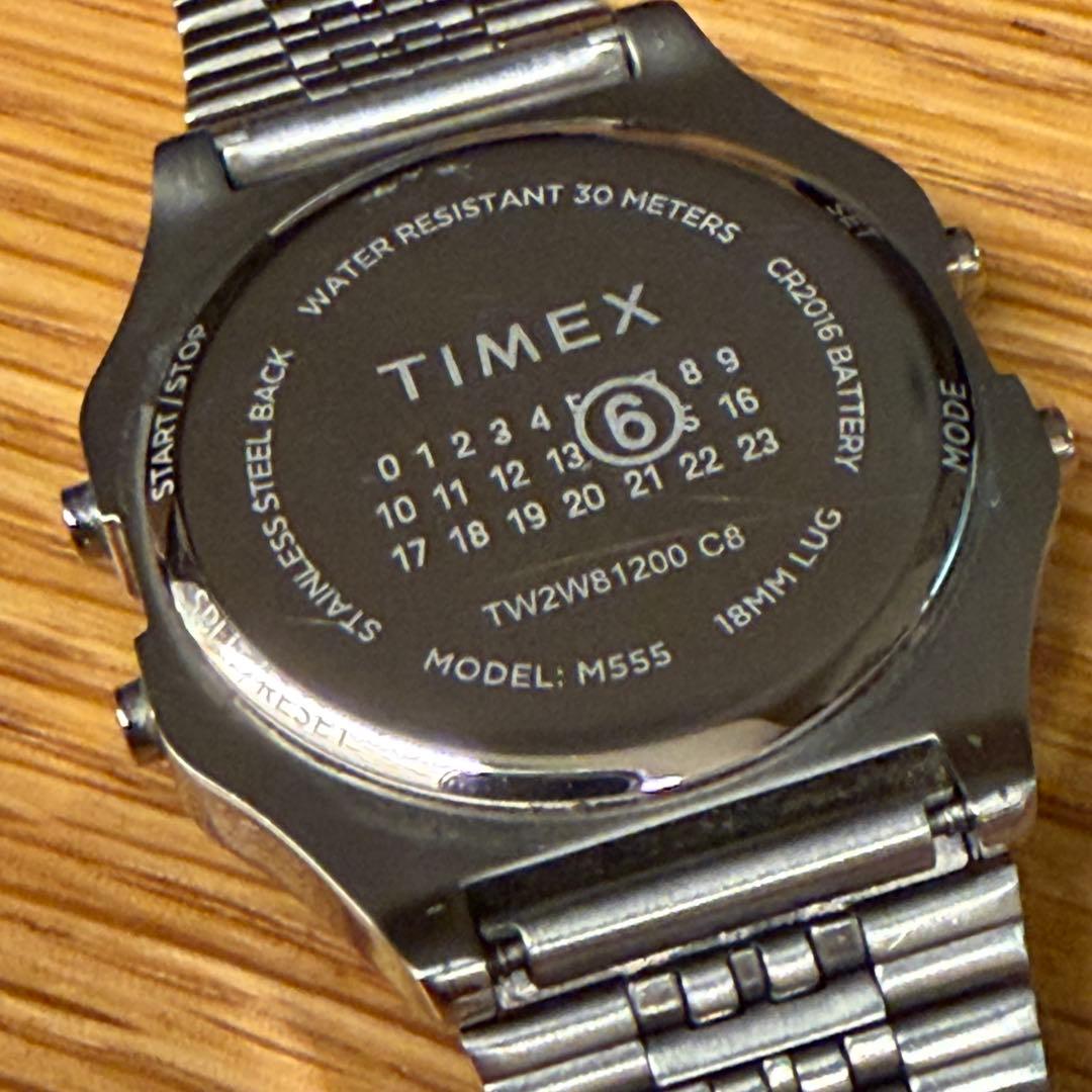 MM6メゾンマルジェラ×TIMEX腕時計 シルバー タイメックス