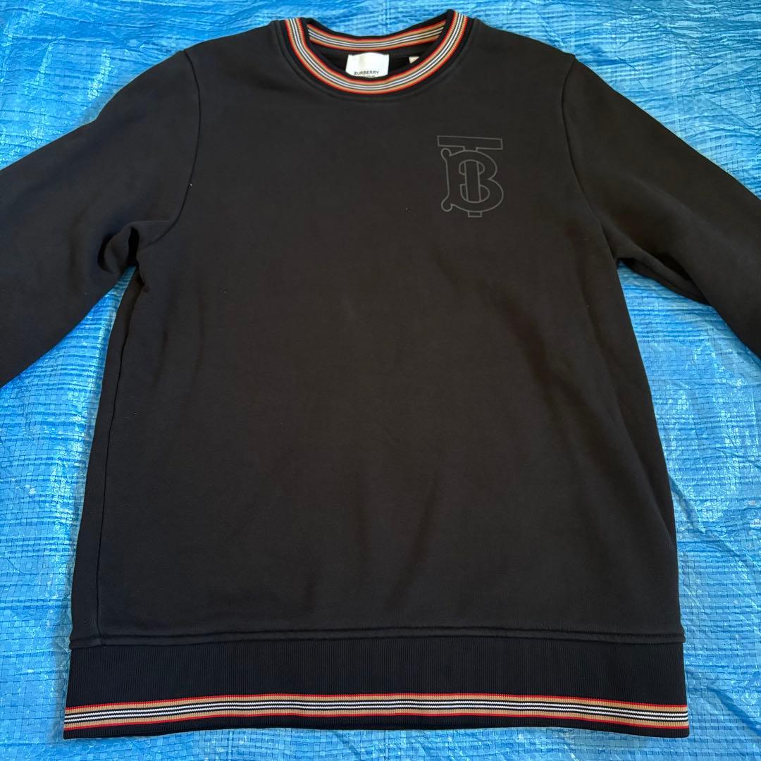 BURBERRY⬛︎スウェット⬛︎トレーナー⬛︎ブラック⬛︎ロゴ⬛︎クリーニング済み