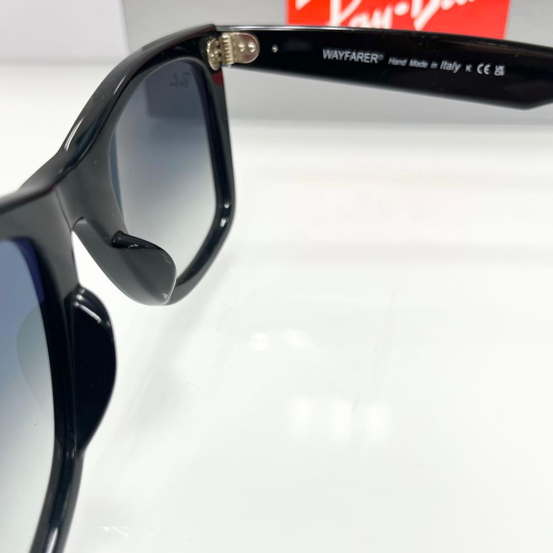 安心！正規RayBanレイバン RB2140F901/3Fブラック×ブルーグラデ