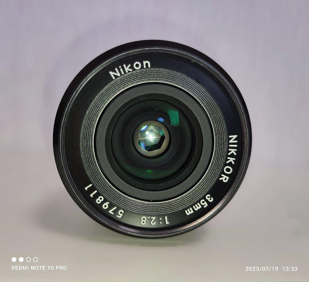 NIKKOR 35mm 1:2.8 単焦点レンズ中古美品