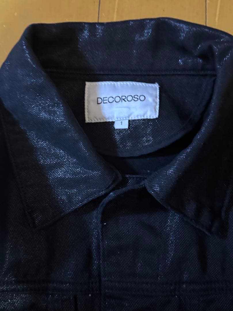 DECOROSO コーティングデニムジャケット 01