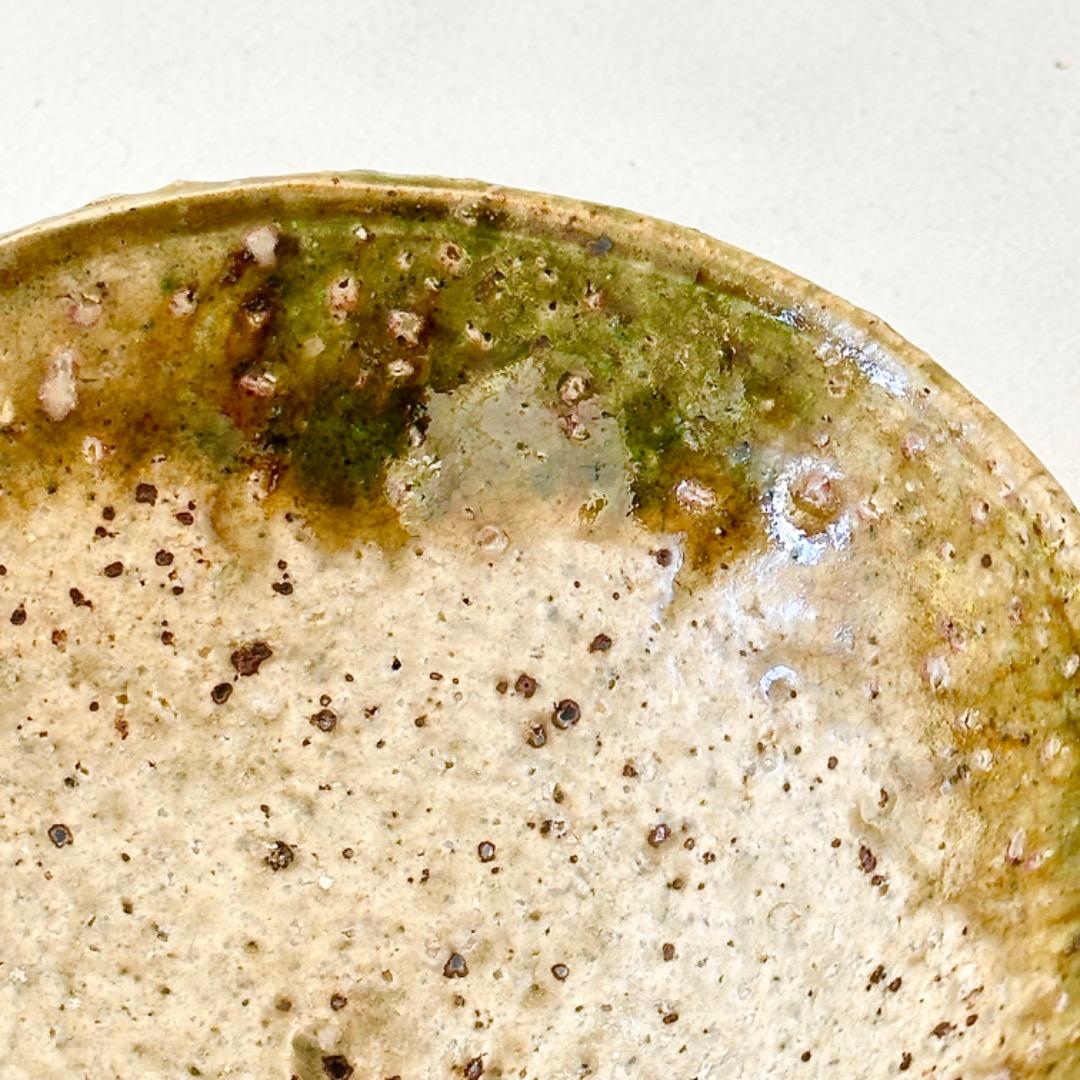 希少作★中島勝乃利『オリベ平茶盌』【師：鯉江良二】