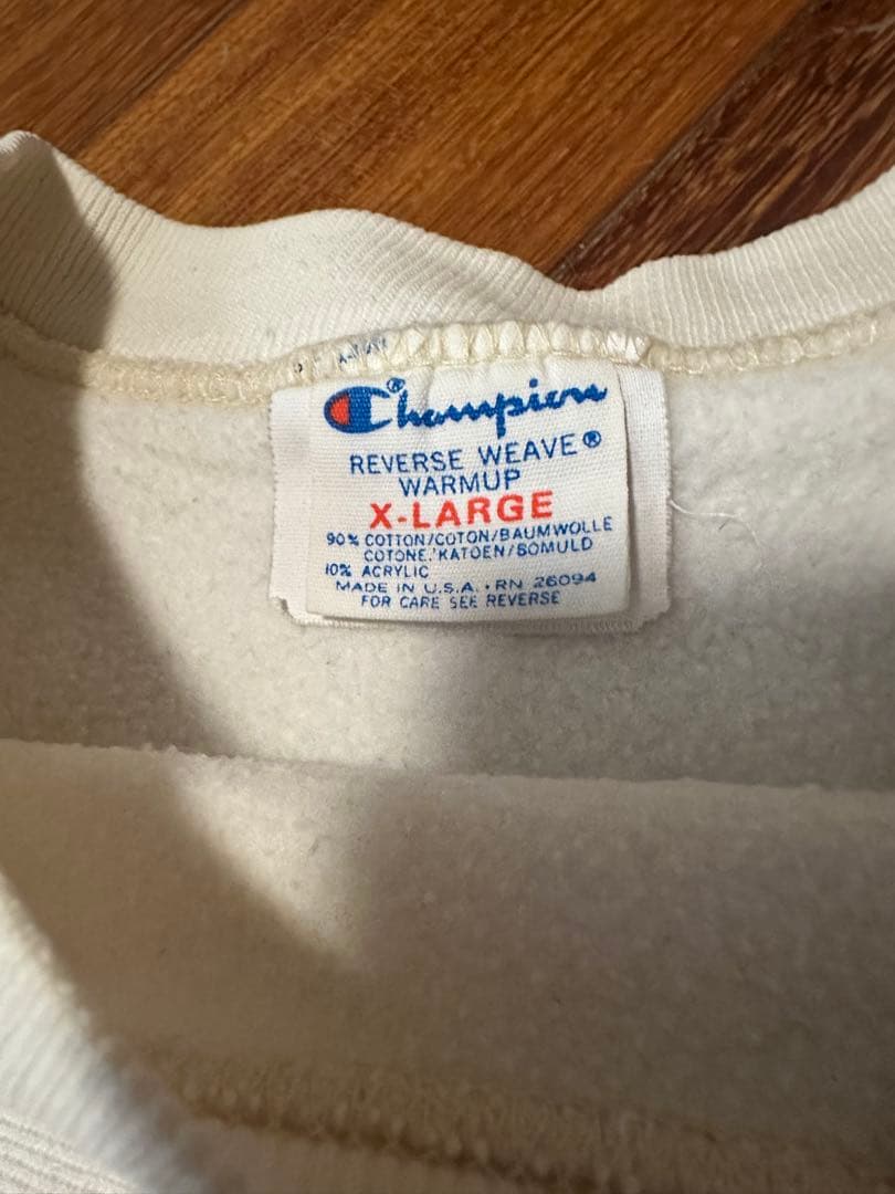 完全目なし80'Champion Reverse Weave XL