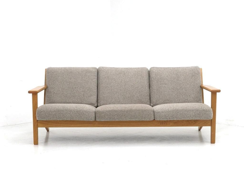 展示品　ウニコ　ヴィスカ　3人掛けソファ　オーク材　北欧　トリプルソファ