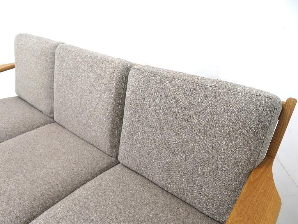 展示品　ウニコ　ヴィスカ　3人掛けソファ　オーク材　北欧　トリプルソファ