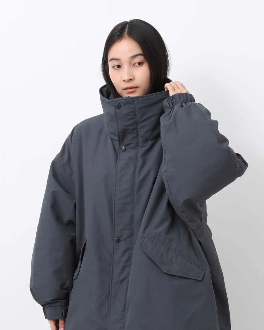 Double Peak Field Down Coat パープルレーベル