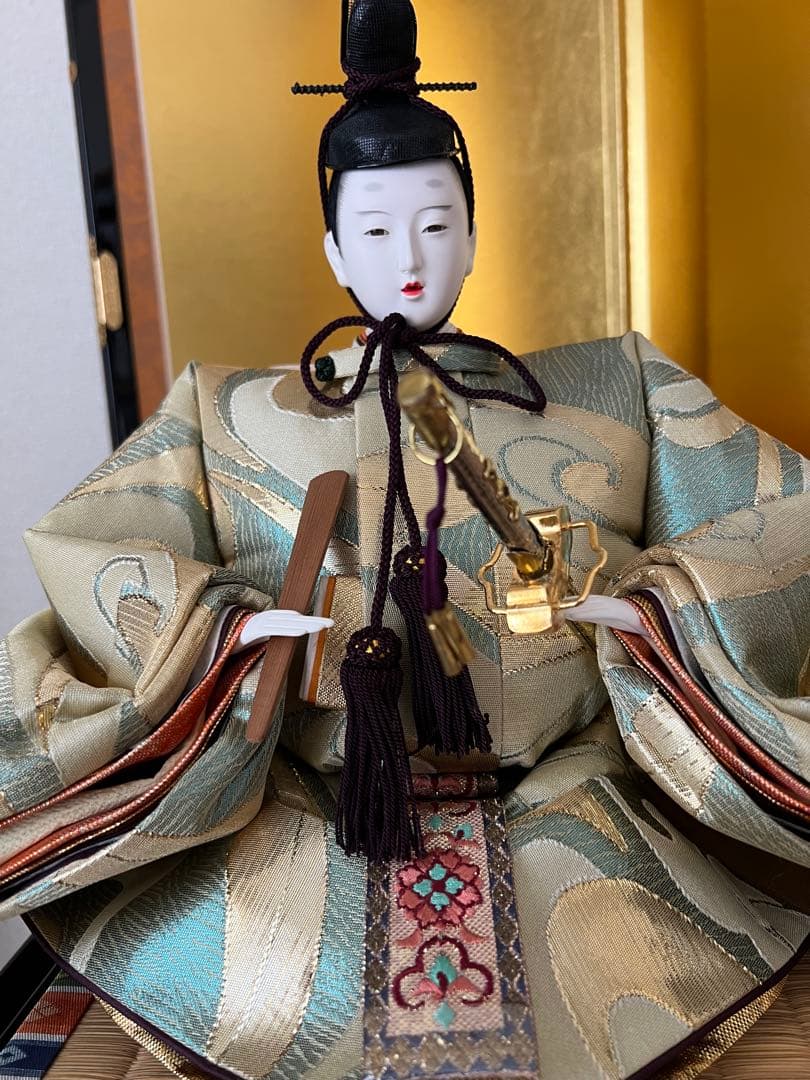 超豪華正絹★親王飾り★京人形　金沢金箔屏風