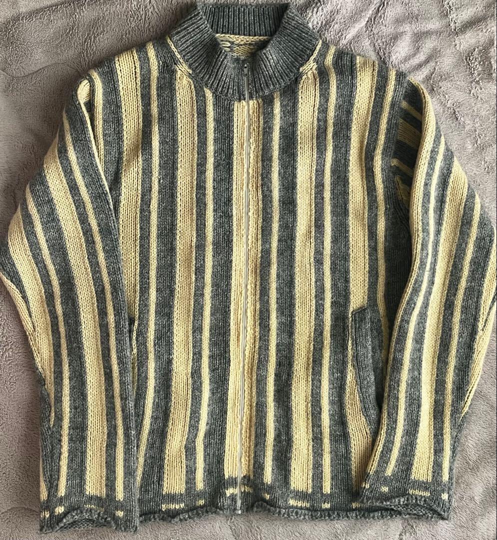 コムデギャルソンオムオム2000AW ジップニット スタンドカラー