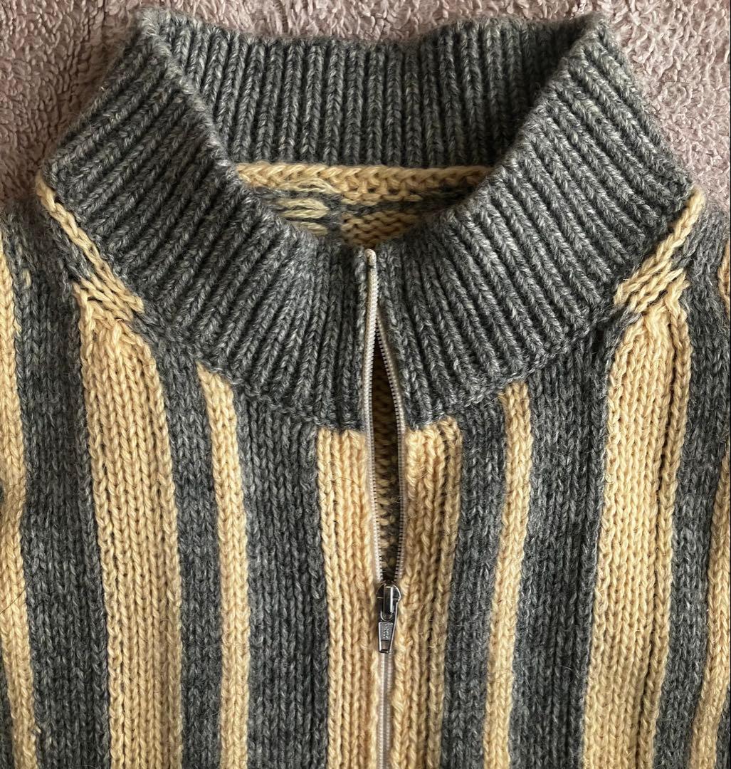 コムデギャルソンオムオム2000AW ジップニット スタンドカラー