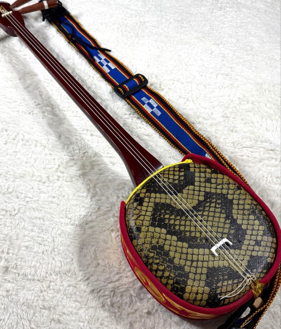 三線 沖縄三線 人工皮張り