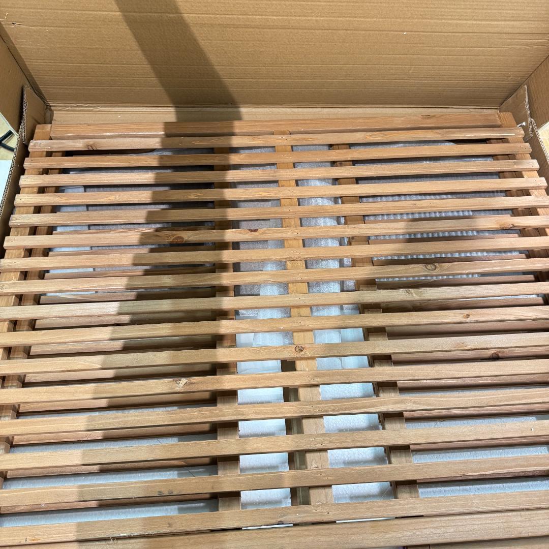 新品エアコン室外機カバー 天然木 エアコン 日よけ 棚 969-180