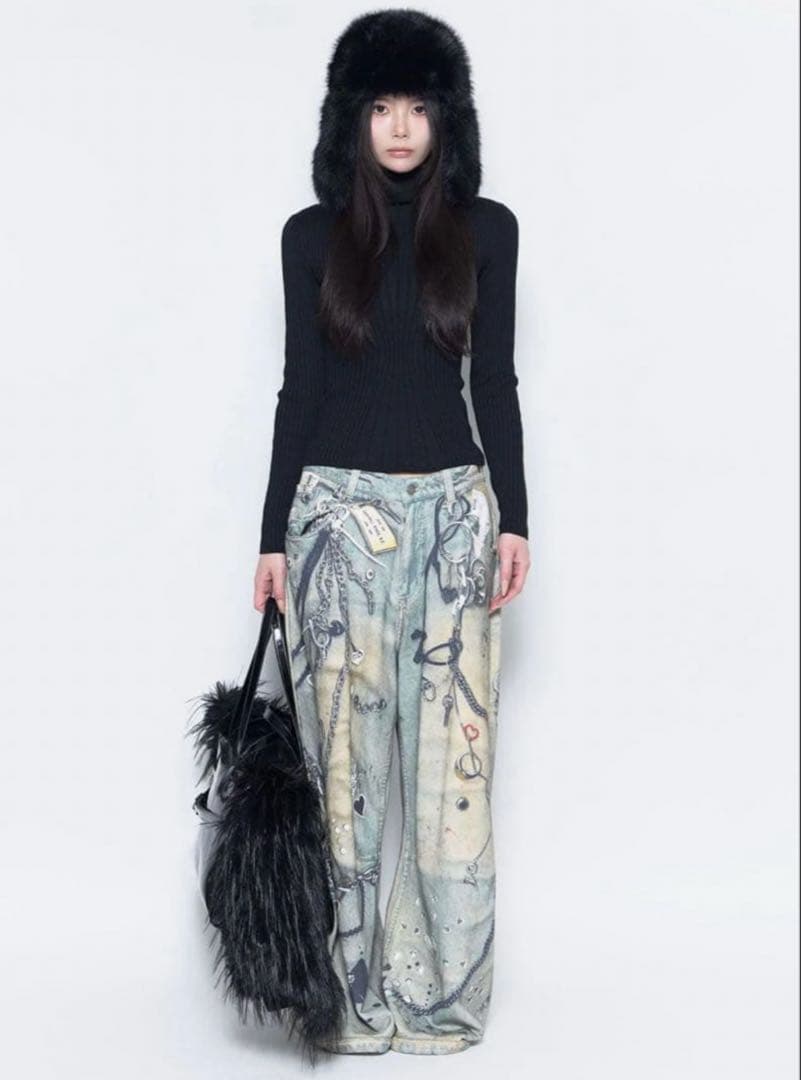 新品紙タグ付♡theredthread♡S print sweat1 toys