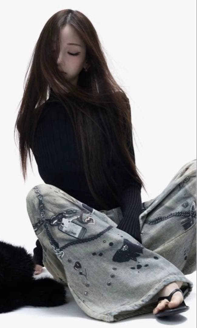 新品紙タグ付♡theredthread♡S print sweat1 toys