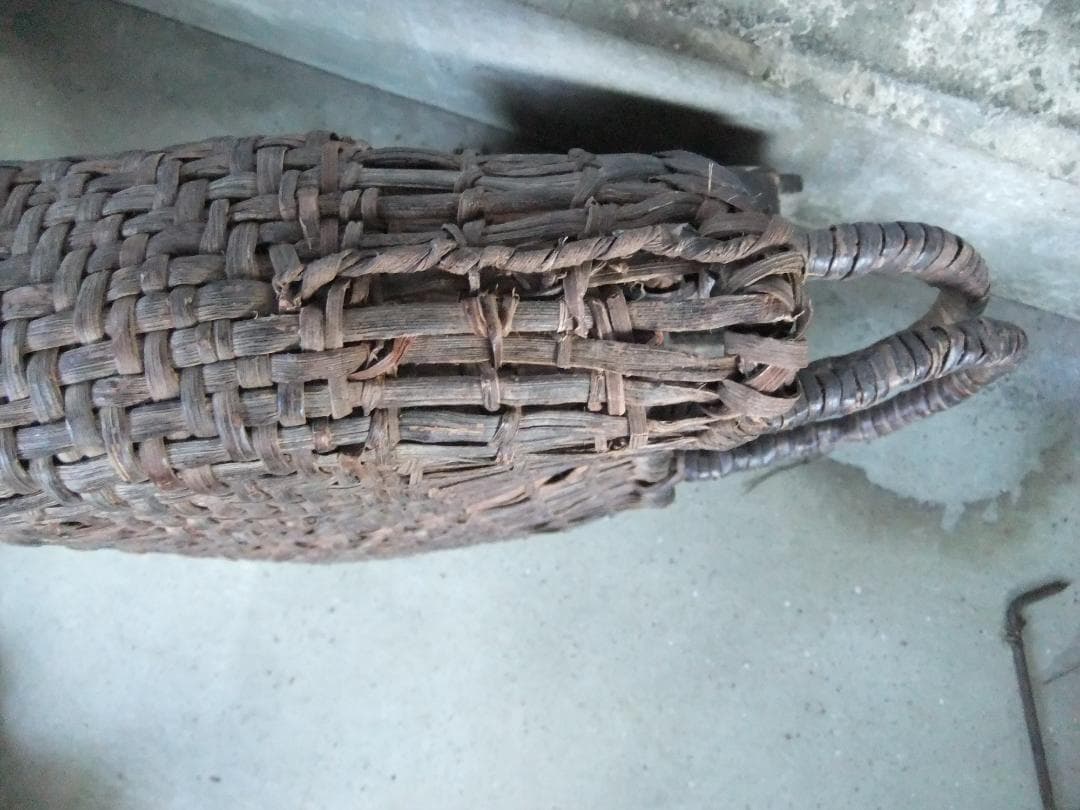 ヴィンテージ 山葡萄かご